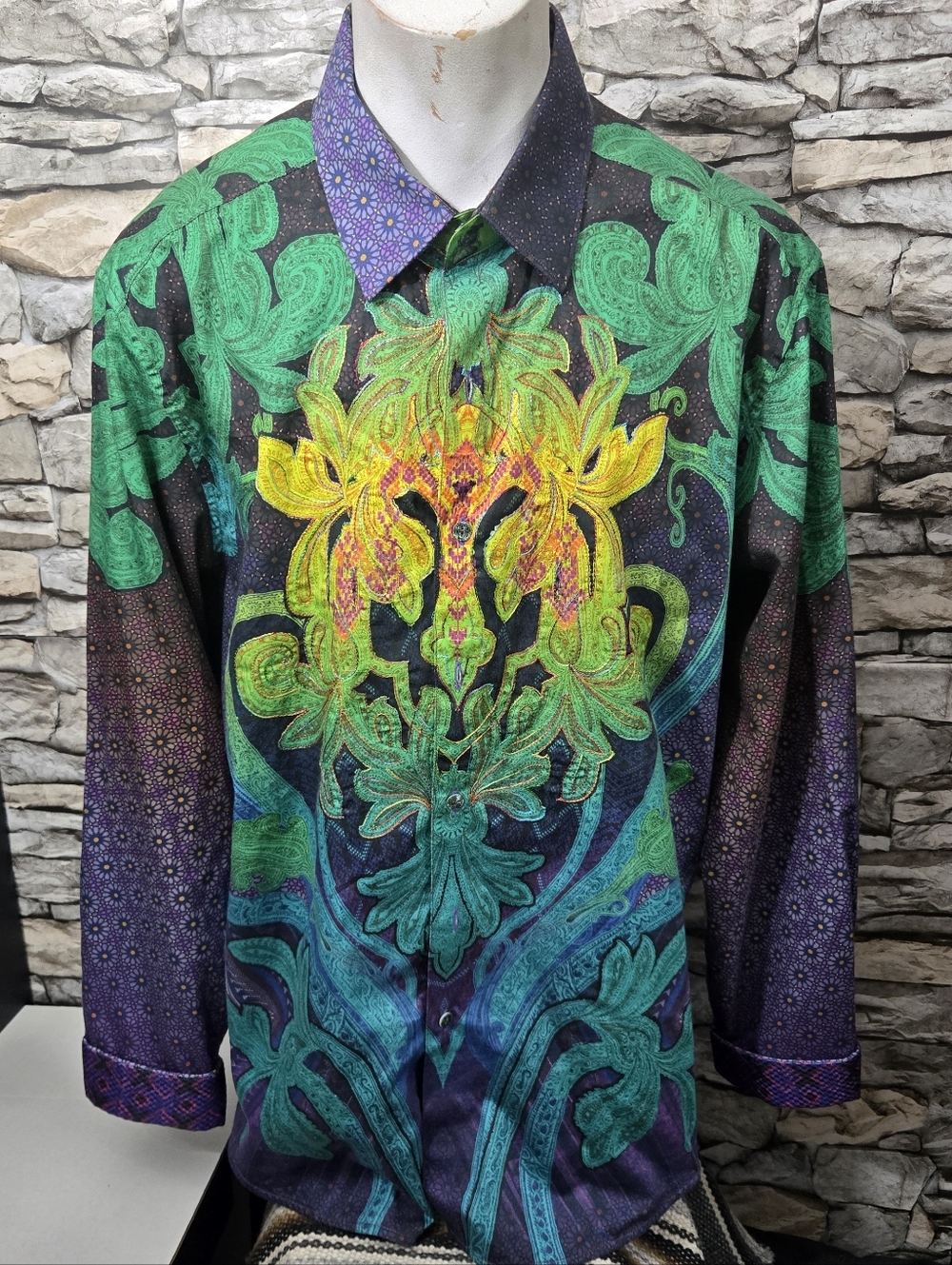 The Alberti by Robert Graham Men 2XL Long-Sleeve Classic-fit Limited Edition